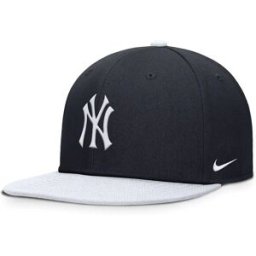 Nike Casquette Junior Mlb New York Yankees Youth Dri-fit Pro Structured Square Bill Pitch Blue / White One Size unisex