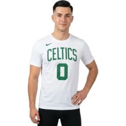 Nike T-shirt à Manches Courtes Celtics White M Homme