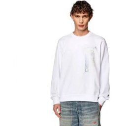 Diesel Sweat-shirt Ginn K39 Bright White S Homme