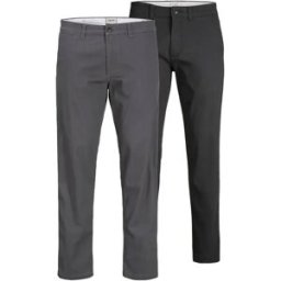 Jack & Jones Pantalon Chino Kane Dave 2 Unités Black / Pack Asphalt 31 Homme