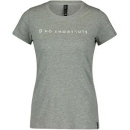 Scott T-shirt à Manches Courtes No Shortcuts Light Grey Melange M Femme