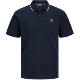 Jack & Jones Polo à Manches Courtes Hass Logo Navy Blazer / Detail White / Red Details L Homme