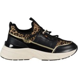 Liu·jo Baskets Lj01 02 Calf Leather/Printed Black/Leopard EU 39 Femme