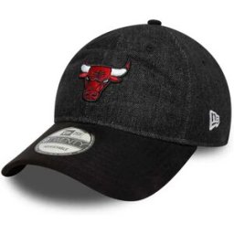 New Era Casquette Nba Denim Midi 9twenty Chicago Bulls Black One Size unisex