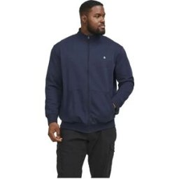 Jack & Jones Sweat-shirt à Zip Paulos Plus Size Navy Blazer 7XL Homme