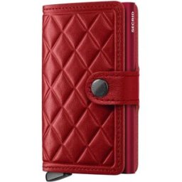 Secrid Portefeuille En Cuir Miniwallet Emboss Diamond Red+ One Size Homme,Femme