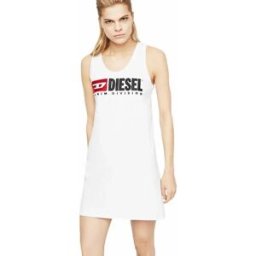 Diesel T-shirt Sans Manches Silk White 2XS Femme