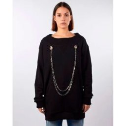 Diesel Sweat-shirt Moeanu 00szb4 Black M Femme