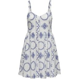 Only Robe Courte Sans Manches Daphne Elin Bright White / Detail Emb Surf The Web S Femme