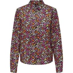 Only Chemise à Manches Longues Olivia Black / Aop Pixie Leo L Femme