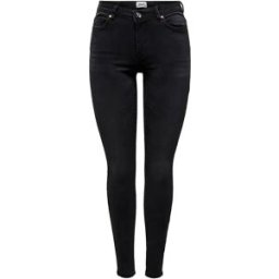Only Jean Wauw Skinny Washed Black XS Femme