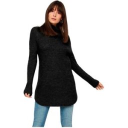 Pieces Pull à Col Roulé Ellen Black S Femme