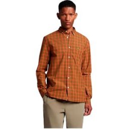 Lyle & Scott Chemise à Manches Longues Lw1309v Khaki Green S Homme
