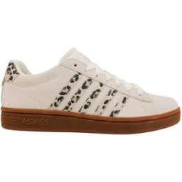 K-swiss Lifestyle Baskets Court Tiebreak Ii Suede Snow White / Light Gray / Leopard / Gum EU 41 Femme