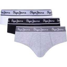 Pepe Jeans Slips Pepe 3 Unités Grey Marl S Homme