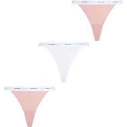 Calvin Klein String String 3 Unités Subdued / White / Subdued M Femme