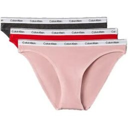Calvin Klein Culotte 000qd5207e 3 Unités Charcoal Grey / Adreniline Rush / Subdud XS Femme