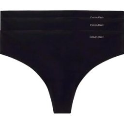 Calvin Klein String 000qd3558e 3 Unités Black S Femme