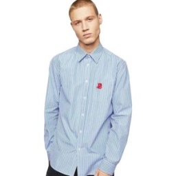 Diesel Chemise à Manches Longues Moi Regular Straight Blue S Homme