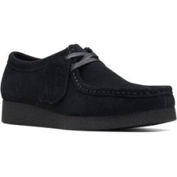 Clarks Shoes Chaussures Bateau Wallabee Evo Black Suede EU 39 1/2 Femme