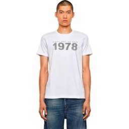 Diesel T-shirt à Manches Courtes Diegos N33 White XS Homme