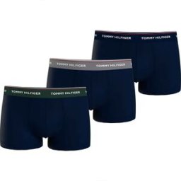 Tommy Hilfiger Boxers Stretch Waistband 3 Unités Hunter / Grey Htr / Des Sky S Homme