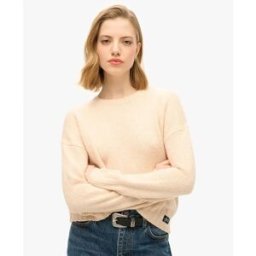Superdry Pull Essential Shadow Pale Pink XS Femme