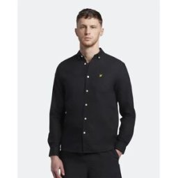 Lyle & Scott Chemise à Manches Longues Oxford Jet Black XS Homme