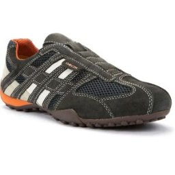 Geox Baskets Sans Lacets Snake L Dark Grey / Off White EU 40 Homme