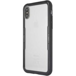 Muvit Coque De Téléphone Tempered Glass Skin Case Iphone Xs/x Silicone Clear / Black One Size unisex