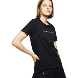 Diesel T-shirt à Manches Courtes Sily Wr Black 2XS Femme