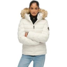 Superdry Veste Matelassée Fuji Bright White S Femme