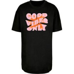 Mc Clothes T-shirt à Manches Courtes Summer Good Vibes Only Oversized Black S Femme