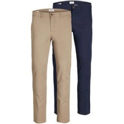 Jack & Jones Pantalon Marco Dave Akm 2 Unités Beige / Pack Navy Blazer 33 Homme