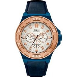 Guess Montre Gents Force W0674g7 Blue One Size Homme