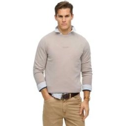 Superdry Sweat-shirt Micro Logo Deep Beige M Homme