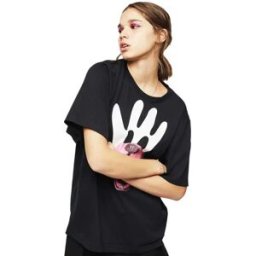 Diesel T-shirt à Manches Courtes Justina Black XS Femme