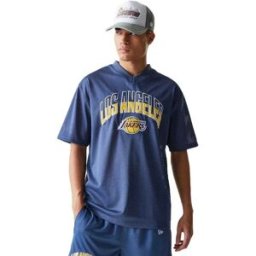 New Era T-shirt à Manches Courtes Nba Arch Mesh Los Angeles Lakers Dark Blue S Homme