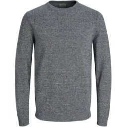 Jack & Jones Pull Essential Basic Knitted Navy Blazer Twisted Jet Stream M Homme