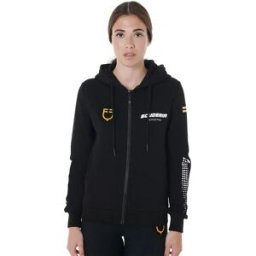 Equestro Sweat-shirt à Zip Scuderia Collection Black XS Femme