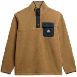Superdry Sweat à Demi-zip Fuji Pecan Brown 2XL Homme