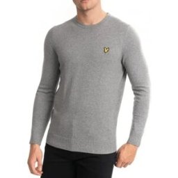 Lyle & Scott Pull Kn400vc Grey Marl S Homme