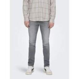 Only & Sons Jean Loom Lmg 8265 Mat Slim Fit Light Grey Denim 34 Homme
