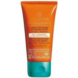 Collistar Crème Hydratante Solar For Face Active Protection Spf50+ 50ml White One Size unisex