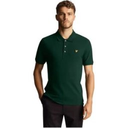 Lyle & Scott Polo à Manches Courtes Plain Dark Green XS Homme