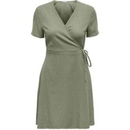 Only Robe Courte à Manches Courtes Addiction-caro Oil Green XL Femme