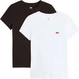 Levi´s ® T-shirt à Manches Courtes Essential 2 Unités White / Anthracite Night S Femme