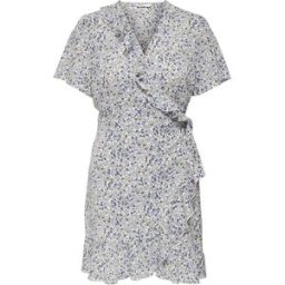 Only Robe à Manches Courtes Carly Cloud Dancer 36 Femme