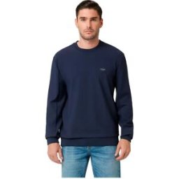 Guess Sweat-shirt Tech Stretch Cn Smart Blue XL Homme