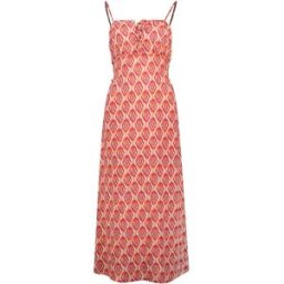 Only Robe Longue Sans Manches Nova Life Vis Alexa Equestrian Red / Aop 547 Warm Tiles L Femme